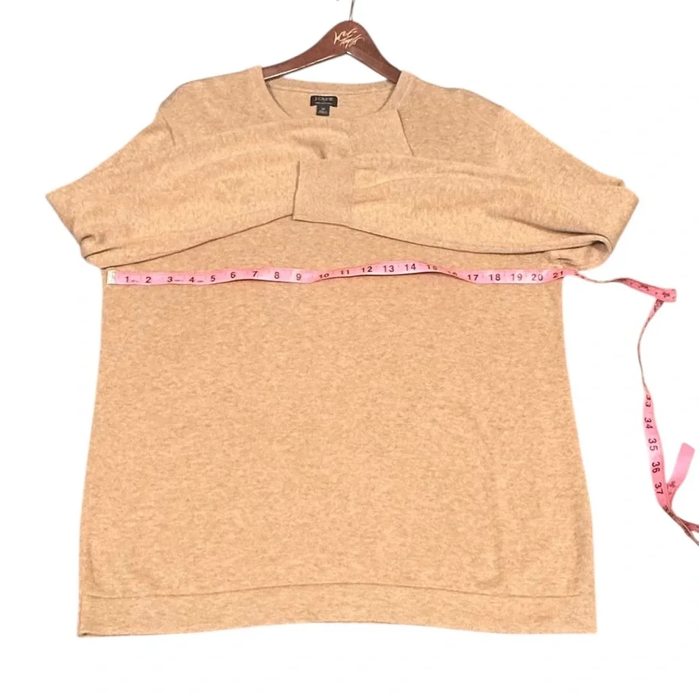 J.Crew 100% Cotton Tan Lightweight Sweater -‎ Size M